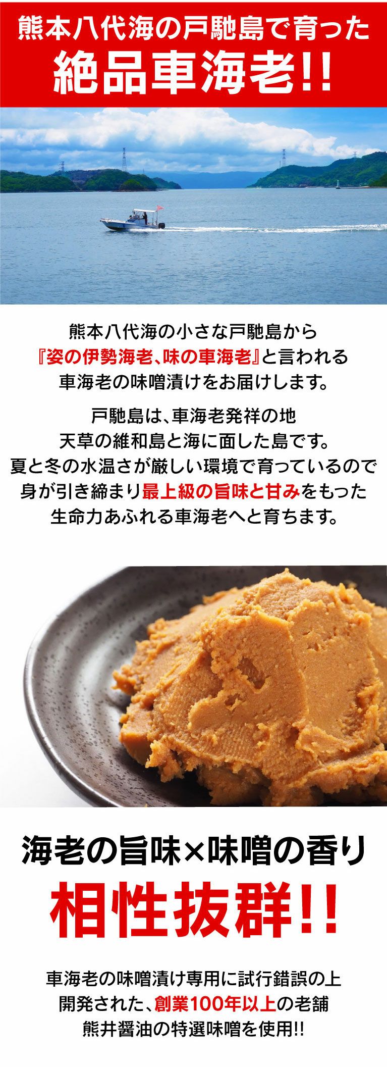 車海老の味噌漬け