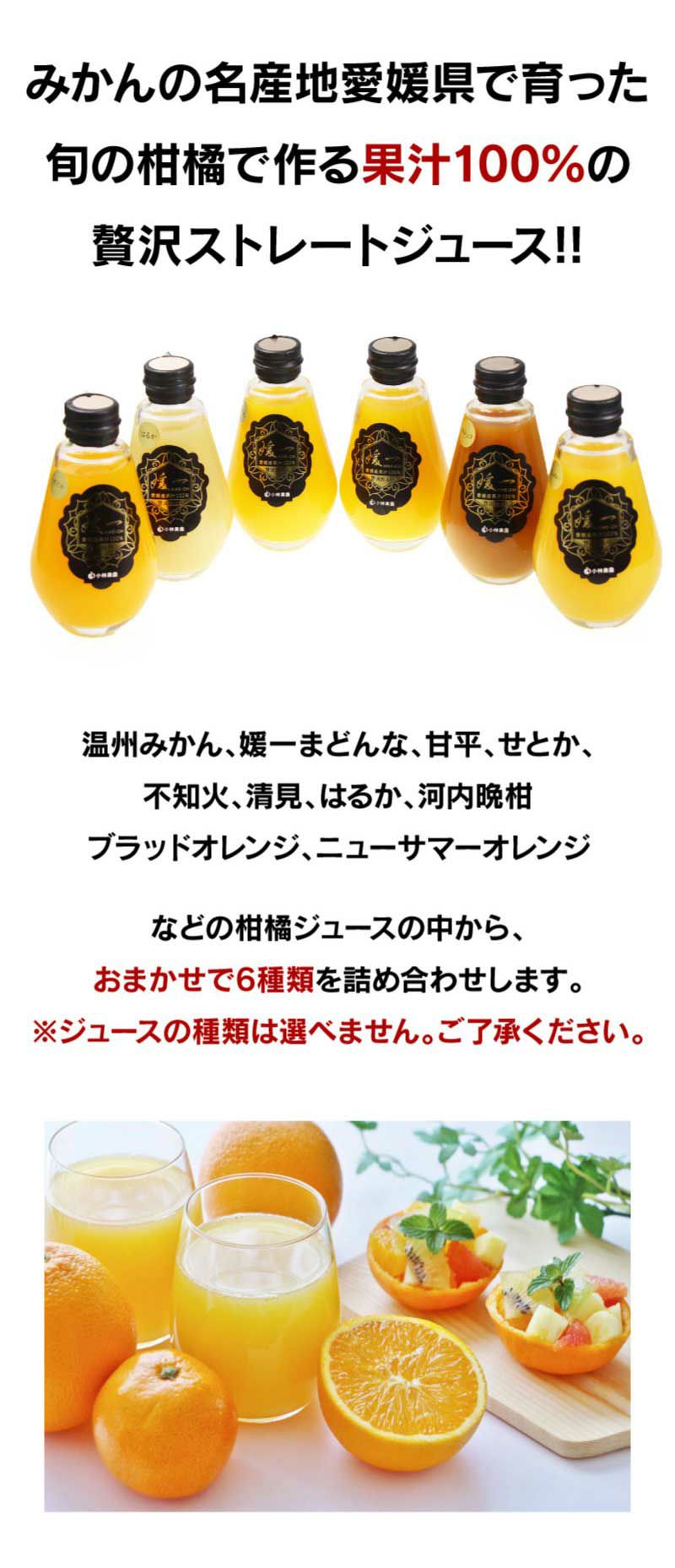 媛一みかんジュース6種贅沢飲み比べセット
