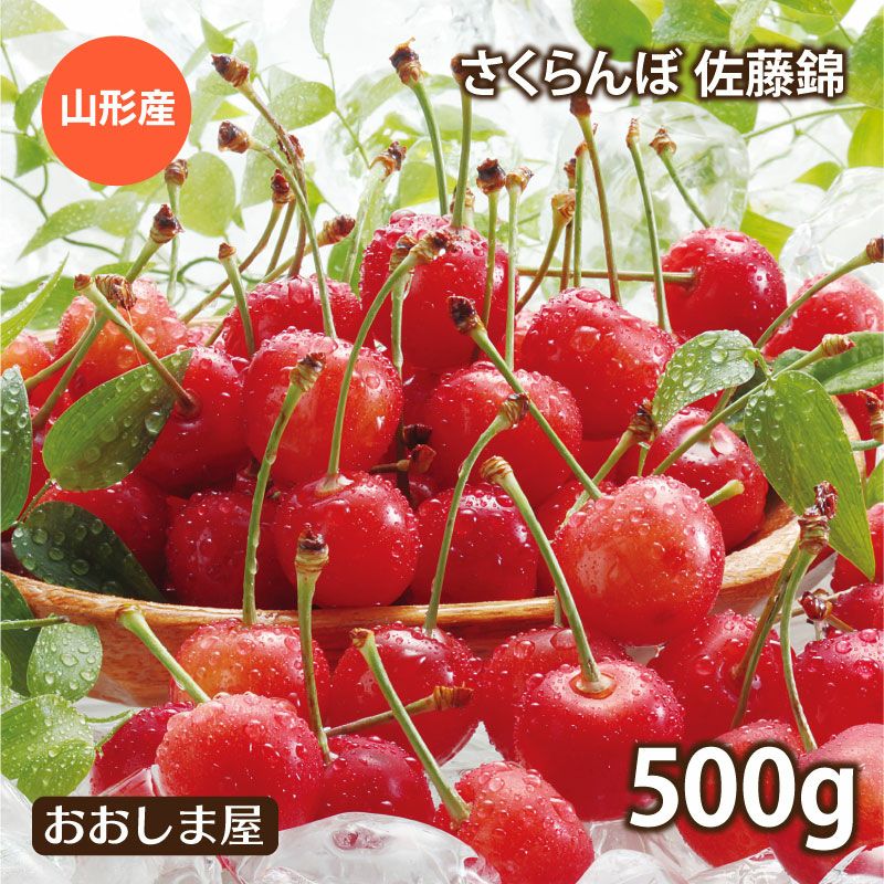 さくらんぼ 山形産 佐藤錦 500g 2Lサイズ 送料無料 クール代別 バラ詰め 家庭用 露地栽培 サクランボ ＜6月中旬出荷＞ 果物 フルーツ  大嶌屋（おおしまや） | おおしま屋（大嶌屋）