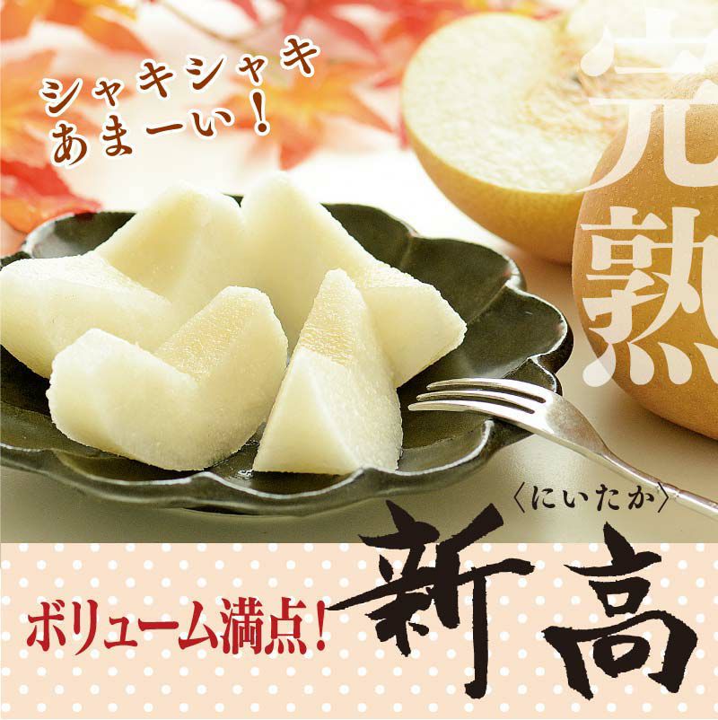完熟 新高梨 2kg前後（3-4玉）送料無料 ＜9月下旬より順次出荷＞ 赤梨