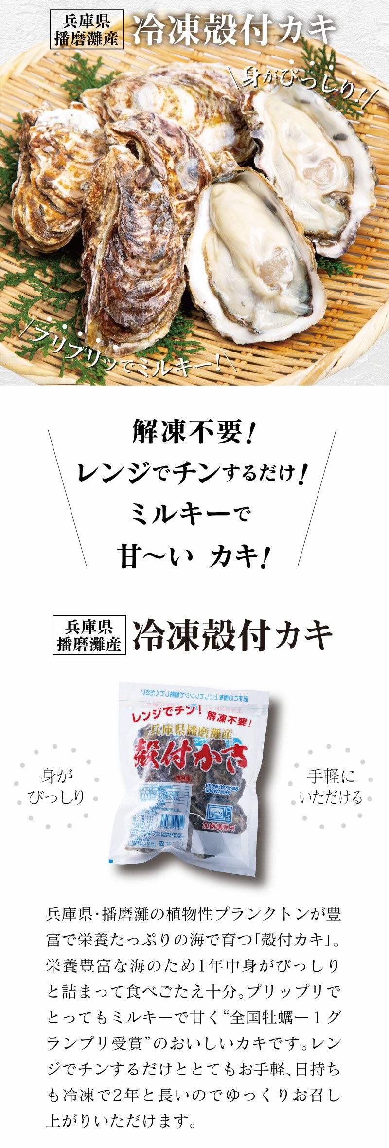 殻付き牡蠣 6個入り（加熱用） 送料別 クール代別 1年牡蠣 カキ | おお